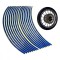 Set 16 ornamente Reflectorizante pentru jante auto, moto, culoare Albastra FAVLine Selection