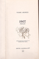 TUDOR ARGHEZI - 1907 PEIZAJE ( EDITIE OMAGIALA ILUSTRATA DE CONSTANTIN BACIU ) foto