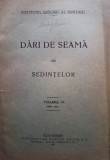 Dari de seama ale sedintelor, vol. IX