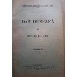 Dari de seama ale sedintelor, vol. IX (Editia: 1926)