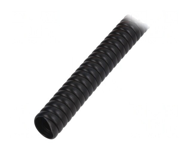 &Icirc;nfășurare Spirală PVC Neagră 1m 15mm