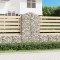 vidaXL Coș gabion arcuit, 100x50x180/200 cm, fier galvanizat 153439