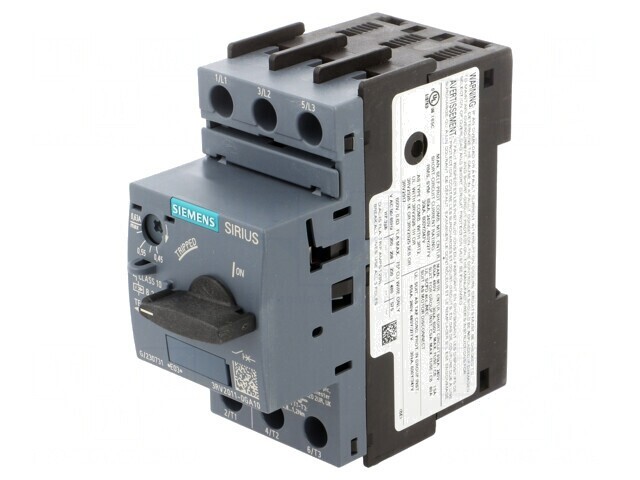 &Icirc;ntrerupător Motor 0,18kW pentru Șină DIN 3RV2 220-690VAC