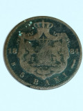 5 bani 1884 - stare conform foto, Cupru (arama)