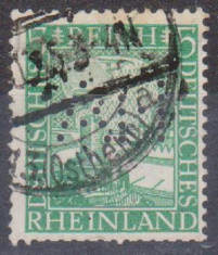 Germania Reich 1925 , Perfin ,Stampilat foto