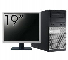 Pachet Calculator Dell OptiPlex 7010 Tower, Intel Core i5-3470 3.20GHz, 4GB DDR3, 500GB SATA, DVD-RW + Monitor 19 Inch NewTechnology Media foto