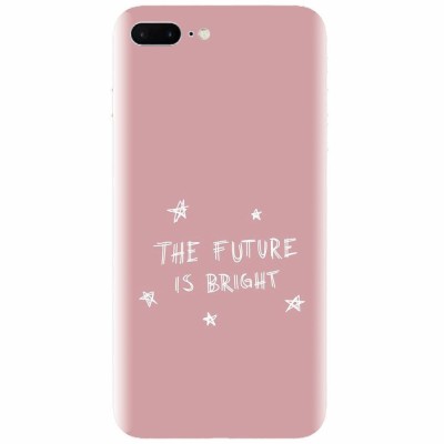 Husa silicon pentru Apple Iphone 7 Plus, The Future Is Bright foto