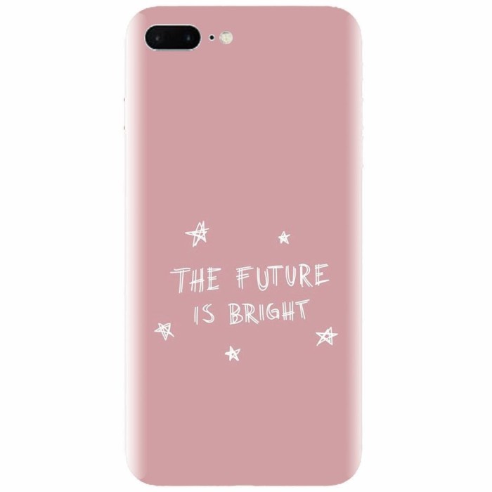 Husa silicon pentru Apple Iphone 7 Plus, The Future Is Bright