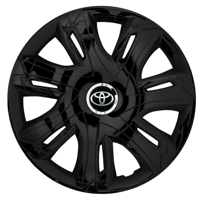 Set 4 Capace Roti pentru Toyota, model Supernova Black, R15