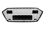 Grila bara fata Audi A7 4G Facelift (2015-2017) RS7 Design negru lucios