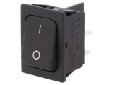 Rocker Switch 20A 250V Black IP40