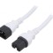 Cablu de alimentare IEC C14 - C15 5m alb
