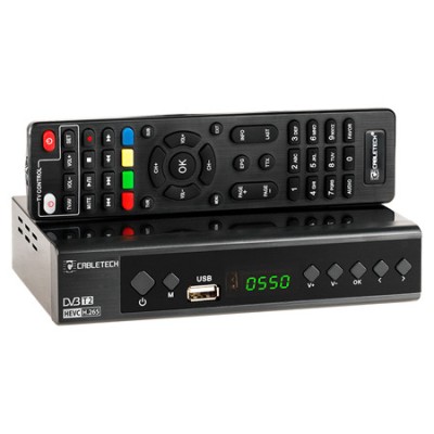 TUNER DIGITAL TERESTRU / CABLU DVB-T2/C H.265 CABLETECH foto