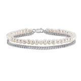 Cumpara ieftin Bratara din argint 925 pentru dama, JW1556, model cu perle, placata cu rodiu, DELIS