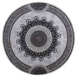 Cumpara ieftin Covor lavabil, multicolor, &phi;120 cm, antiderapant