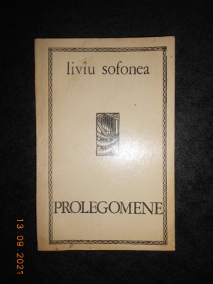 LIVIU SOFONEA - PROLEGOMENE foto