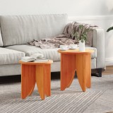 Set de măsuțe de cafea 2 pcs Maro ceruit 41.5 x 41.5 x 44 cm
