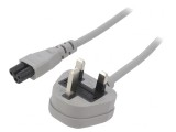 Cablu de alimentare alb 1,5m IEC C19 la NEMA 5-15 3x14AWG