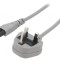 Cablu de alimentare alb 1,5m IEC C19 la NEMA 5-15 3x14AWG