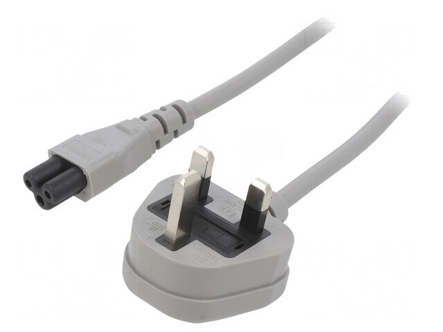 Cablu de alimentare alb 1,5m IEC C19 la NEMA 5-15 3x14AWG
