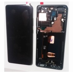 Display ecran cu Touchscreen si Rama pentru Samsung S20 Ultra 5G, G988, OLED, Negru