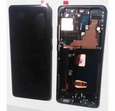 Display ecran cu Touchscreen si Rama pentru Samsung S20 Ultra 5G, G988, OLED, Negru foto