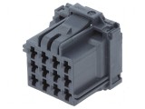 Conector automotive mufa mamă MCP 2.8 cablu PIN 12 gri, TE Connectivity