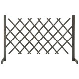 Cumpara ieftin Gard cu zabrele de gradina, gri, 120x90 cm, lemn masiv de brad