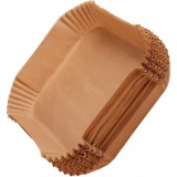 Set 50 Forme Patrate Hartie de Copt AirFryer 20x20x4.5cm Wei A13833 DNC53595