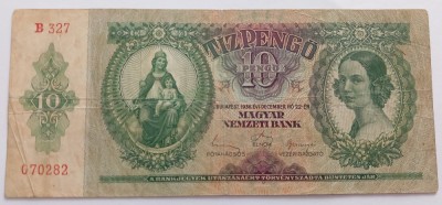 Ungaria , 10 Pengo 1936 foto