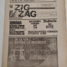 ZIG ZAG Magazin (26-30 iunie 1990) Anul 1, nr. 16