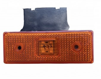 Lampa laterala galbena cu suport 4 LED FR0183 foto