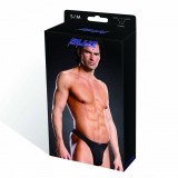 Tanga Barbati Blue Line Performance Microfiber Negru S/M, Lenjerie Sexy Barbati