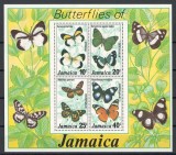 Jamaica 1977 Mi 423/26 bl 11 MNH - Fluturi (II), Nestampilat