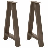 VidaXL Picioare de masă &icirc;n formă de A, 2 buc., 50x(72-73) cm, oțel