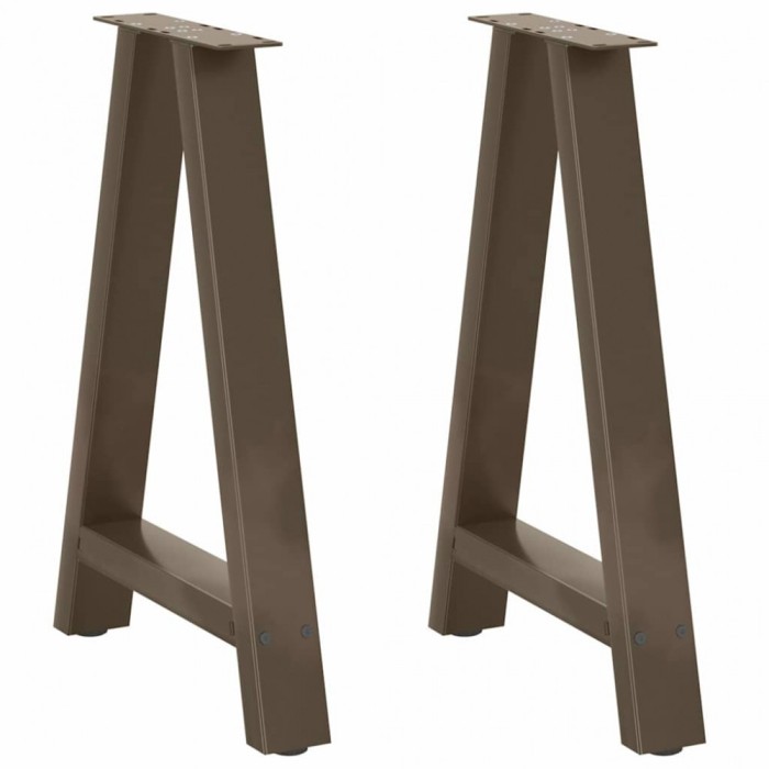 vidaXL Picioare de masă &icirc;n formă de A, 2 buc., 50x(72-73) cm, oțel 4012847
