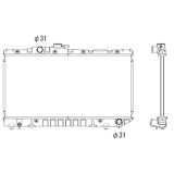 Radiator racire Toyota Celica (T16), 1985-1989, Motorizare 2.0 100/112kw Benzina, cutie Manuala, tip Denso, diametru intrare/iesire 31/31mm, dimensiu