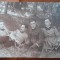 Fotografie tip carte postala, patru militari, perioada interbelica