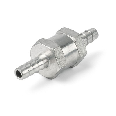 Supapa retinere combustibil din aluminiu, anti-reflux, pentru furtun 8 mm, lungime 60 mm foto