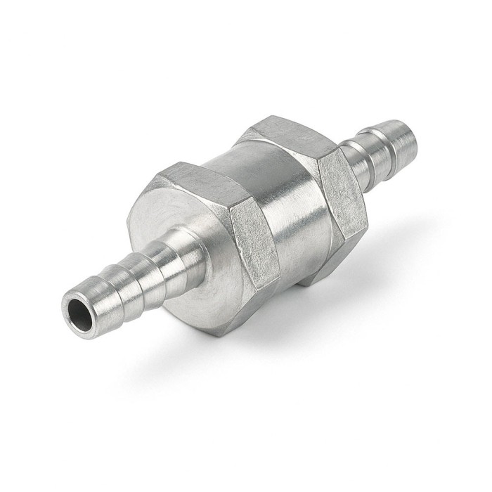 Supapa retinere combustibil din aluminiu, anti-reflux, pentru furtun 8 mm, lungime 60 mm