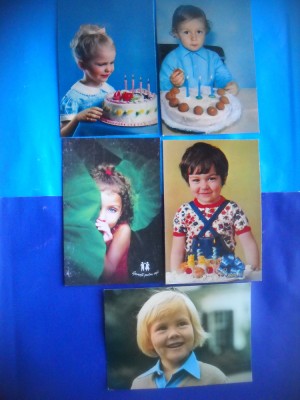 HOPCT LOT NR 985 COPII -5 CARTI POSTALE-NECIRCULATE foto