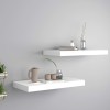 VidaXL Rafturi de perete suspendate, 2 buc., alb, 50x23x3,8 cm, MDF 323809