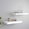vidaXL Rafturi de perete suspendate, 2 buc., alb, 50x23x3,8 cm, MDF 323809