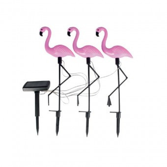 Set 3 lampi solare Strend Pro Flamingo, 18x6x52 cm, 3x2 LED, AA foto