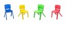 Scaun Copii Plastic Durabil Gimihome Jumbo CM 515, Interior/Exterior, Verde/Rosu/Galben/Albastru, 58x35 cm, Max 120 kg