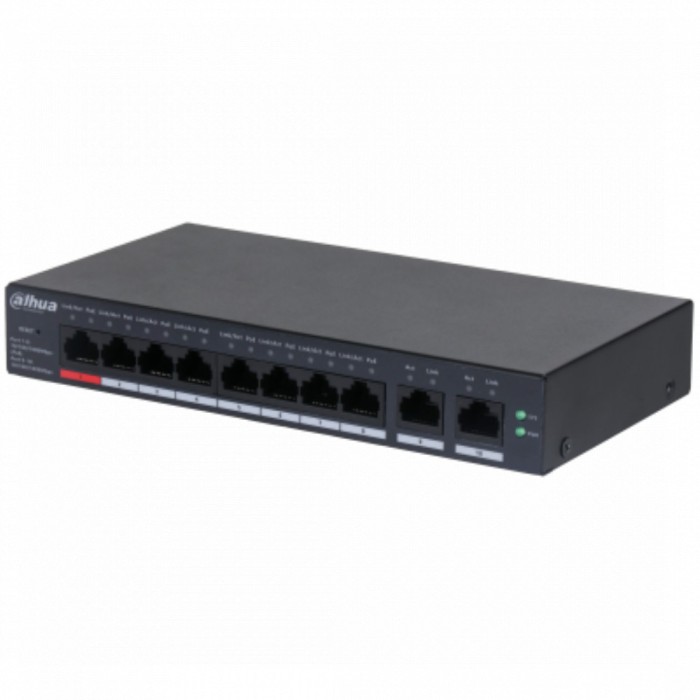 Dahua 10 Port Cloud managed POE switch CS4010-8ET-110, Interfata: Port