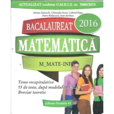 Bacalaureat matematica mate-info, 2016 - Adrian Zanoschi