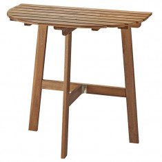 Masa pentru perete de exterior, lemn acacia, 70 x 44 x 71 cm, Maro inchis