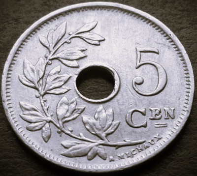 Moneda istorica 5 CENTIMES - BELGIA, anul 1922 *cod 3552 - BELGIE foto