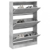 VidaXL Pantofar, gri beton, 80x21x125,5 cm, lemn prelucrat 839927